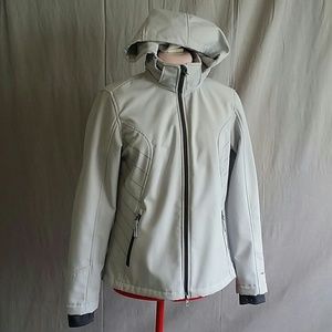 Free County Jacket Hooded Gray Size Small